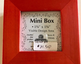 Red Display Box for Needlecrafts
