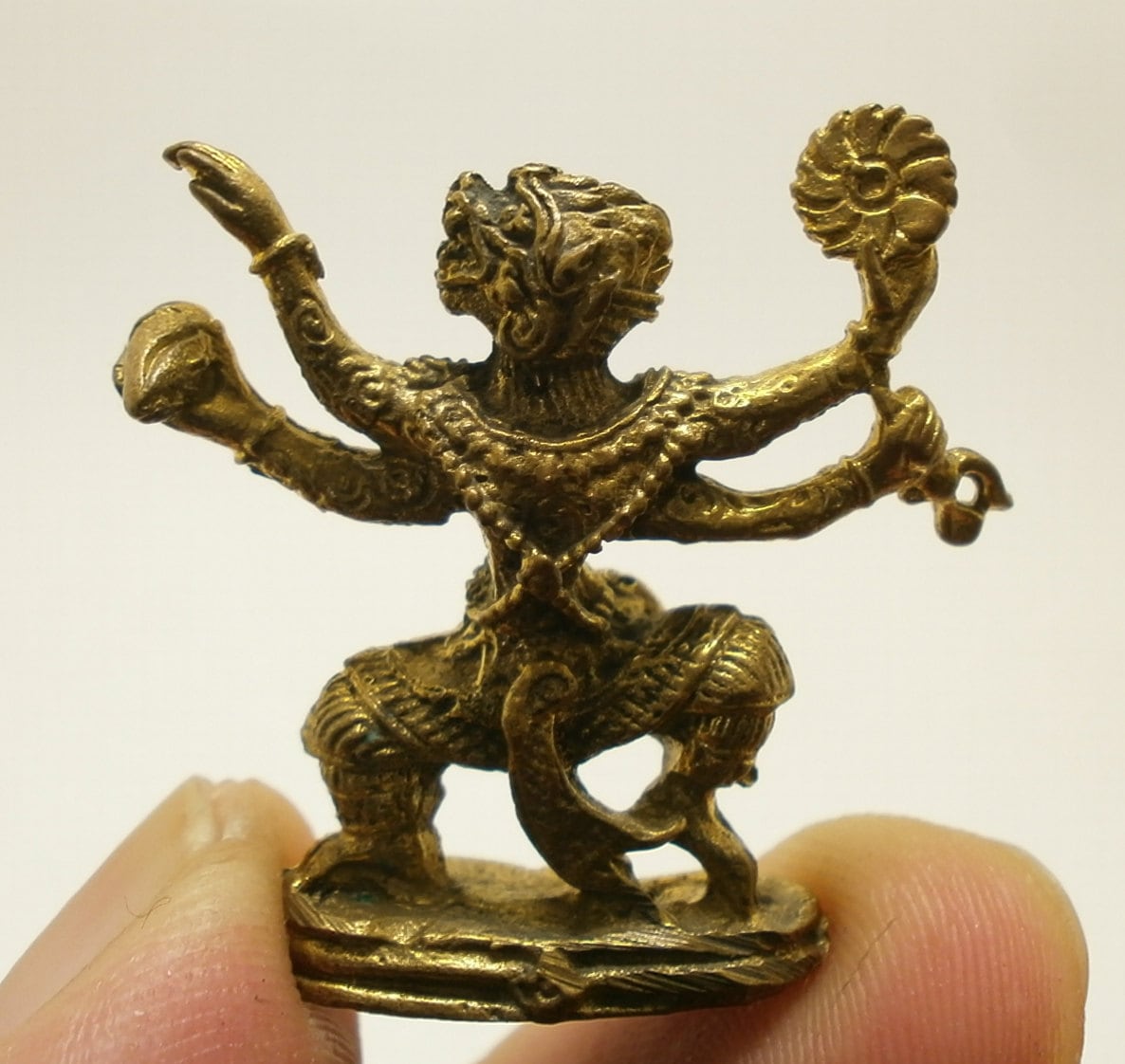 Thai miniature mini amulet lord hanuman monkey king muaythai