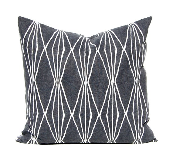 Throw Pillow Cover Charcoal Gray Pillow Cover Sofa Pillow