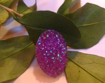 Purple oval cabochon 18 x 25