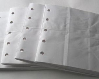 6X6 SEWN paper bag scrapbook albums\/piecing- 4 WHITE books