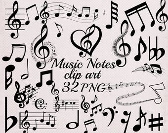 Music Notation Clip Art 48 Common Symbols