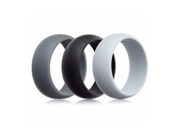 Silicone Rings, Silicone Wedding Ring, Wedding band, Silicone Ring for men, Gift for him, Military gift, Rings for Men