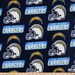 114123064 - NFL San Diego Chargers Licensed Fleece Football Fabric Sold by the Yard