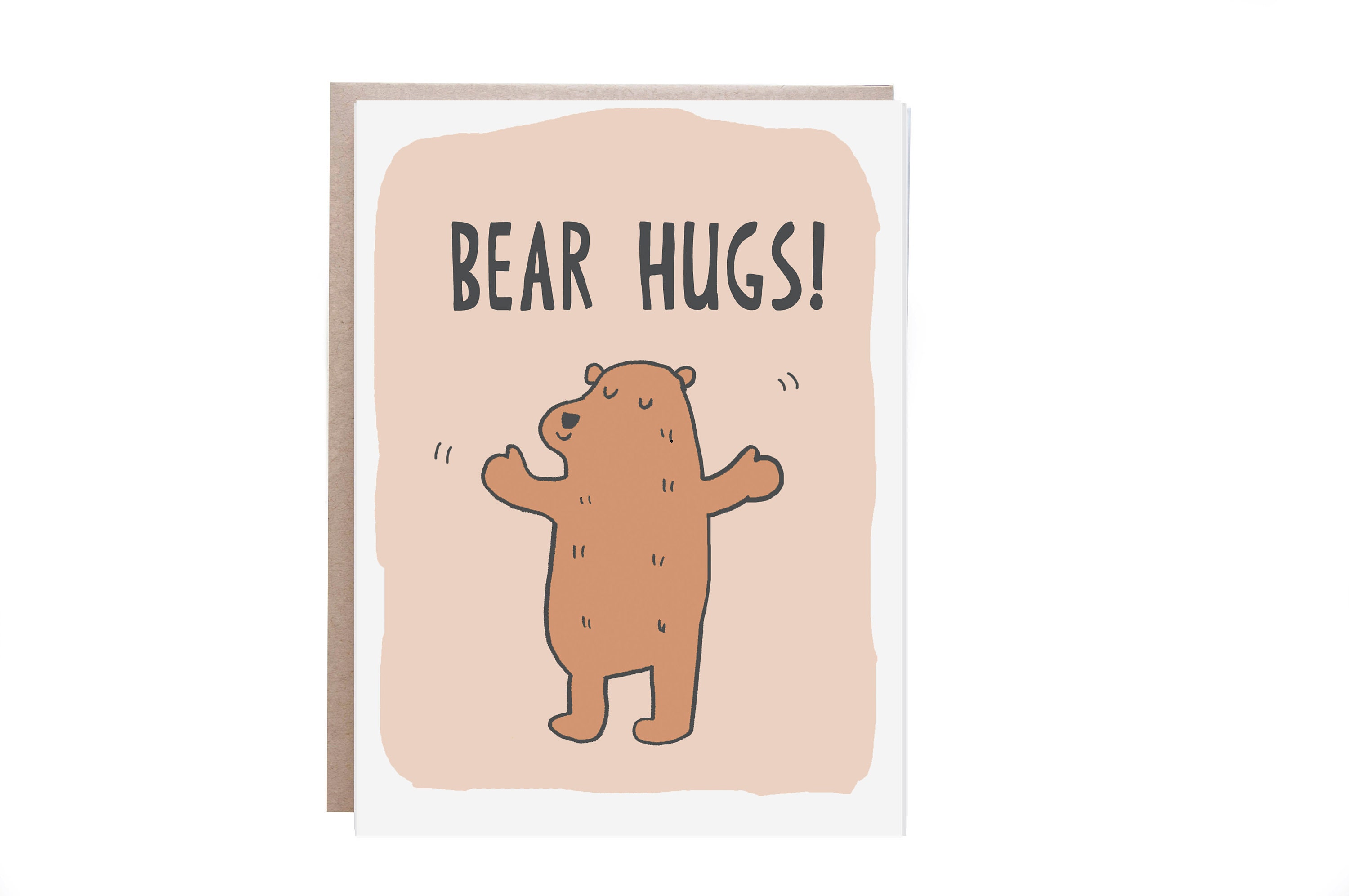 Bear Hug Bear Hug Card Support Card Friendship Card