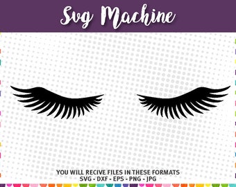 Lashes svg | Etsy