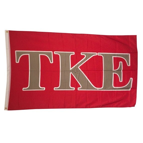 Tau Kappa Epsilon Tke Letter Fraternity Flag