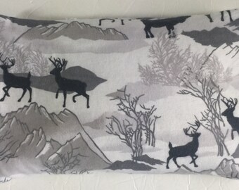 Corn Bag, Microwave Heat Pack, heating pad, Hot Cold Pack, Christmas Gift, New Mom Gift, Gray Deer heating pad, Gift for her, therapeutic