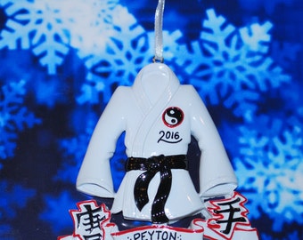 Personalized Karate Christmas Ornament