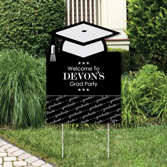 Graduation Cheers Yard Sign Graduation Party Outdoor Lawn