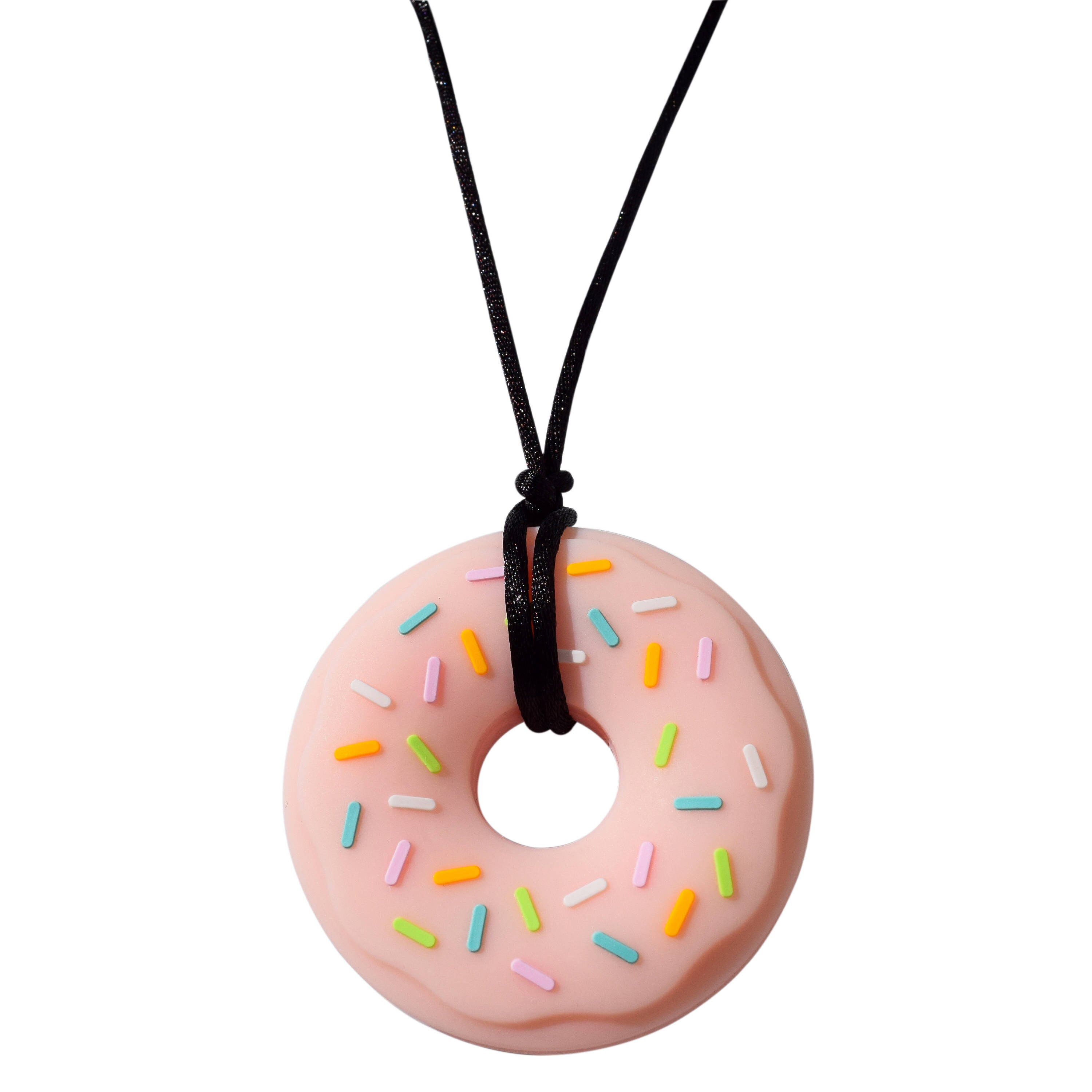 Munchables Kids Chew Necklace Sensory Donut Pendant Chewelry