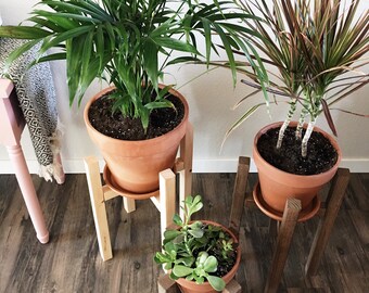Wooden Plant Stand, Plant Holder, Indoor Plant Stand, Plant Stand Wood, Mid Century Modern Plant Stand, Modern Plant Stand, Modern Home