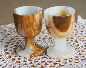 Onyx - Hand Carved Egg Cups