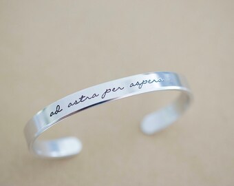 Ad Astra Per Aspera Bracelet - Motivational Jewelry - Latin Jewelry - 1/4