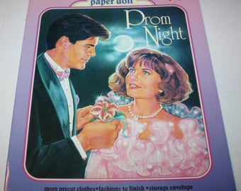 Golden Books 1991 PROM NIGHT Deluxe Paper Doll Book Unused Uncut Vintage