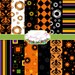 Halloween Digital Paper for scrapbooking, card making, photographers, etc. 8.5" x 11" OR 12" x 12"
