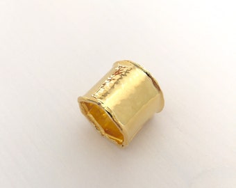 22K Gold Plated brass Cuff Ring