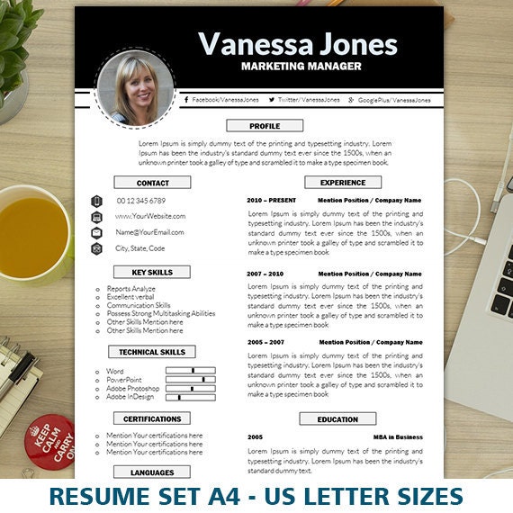 Marketing Resume Template CV Template Creative Resume