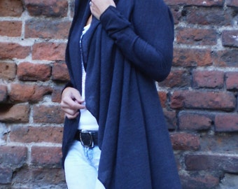 Womens Cashmere Sweaters - J CASHMERE cashmere wrap front cardigan dress size
