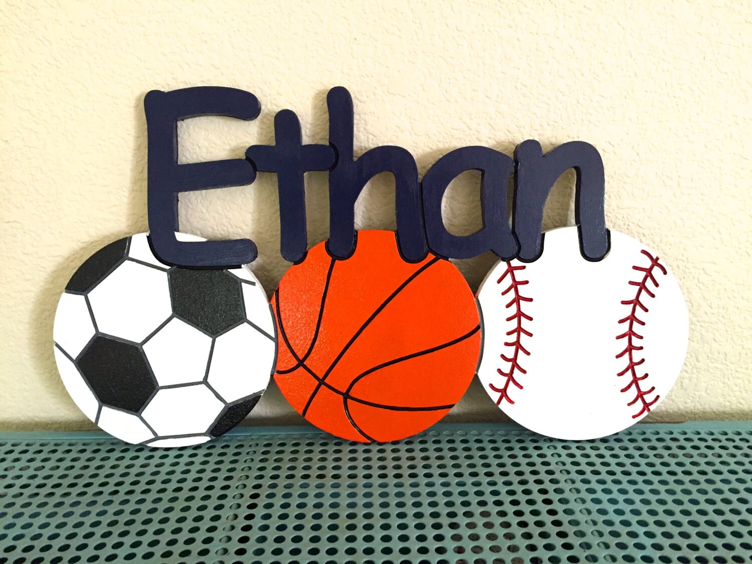 Boy's Room Sports Personalized Engraved Wood Sign