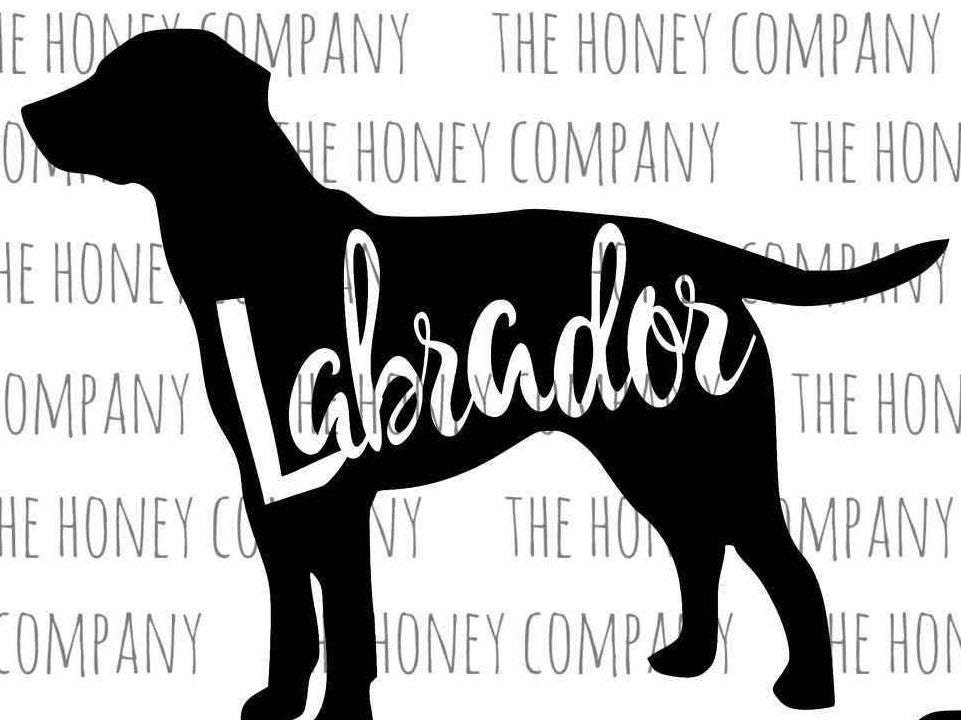 Download Lab SVG PNG DXF Labrador Outline Instant Download ...