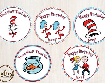 Dr seuss labels | Etsy