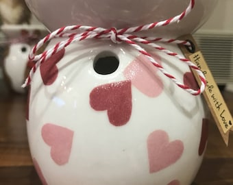 Hearts Ceramic Wax Burner Emma Bridgewater Style / Wax Warmer
