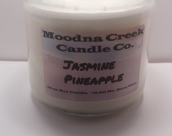 Jasmine and Pineapple 16oz Soy Candle