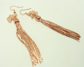 Gold Kobwa Tassel Earrings main image 1