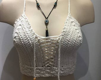 crochet top - hippie top- boho top