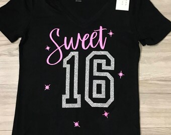 Sweet 16 t shirt | Etsy