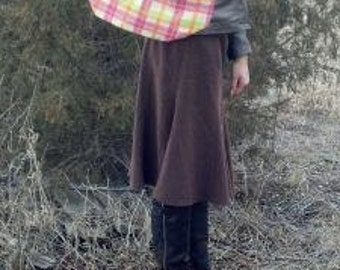 Plaid Over the Shoulder Purse