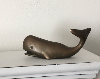 Vintage Whale Paperweight 3.5 Inches Long