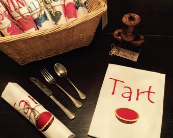 SIX For THIRTY FIVE Pounds Luxury Quirky 100% Cotton Napkins Mix and Match