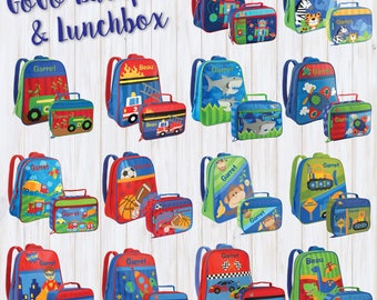 Little Kids Backpack, Toddler Backpack, Backpack Set, Mini Backpack, Personalized Backpack, Stephen Joseph, Gift For Boys, Boy Backpack