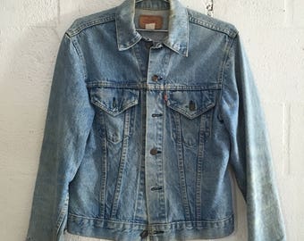 Vintage Levi's 1970's Type III 2 Pocket Denim Jacket M