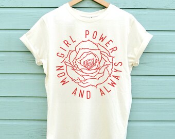 Girl Power, Feminist T-Shirt, Rose Shirt, Feminist Shirt, Feminist Gift, Feminist, Feminist Shirt, Tees, Feminism, Girl Boss, Graphic Tee,