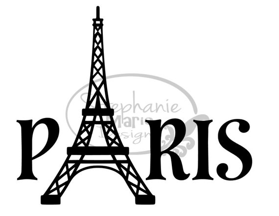 Download Paris Eiffel Tower-SVG Cut File-Use with Silhouette Studio