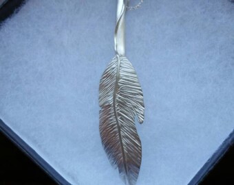 Sterling Silver Feather Pendant