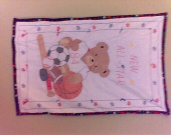 New Allstar Hand embroidered Baby Quilt