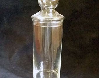 Clear Glass Apothecary Jar