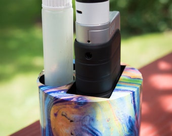 Cup holder vape stand