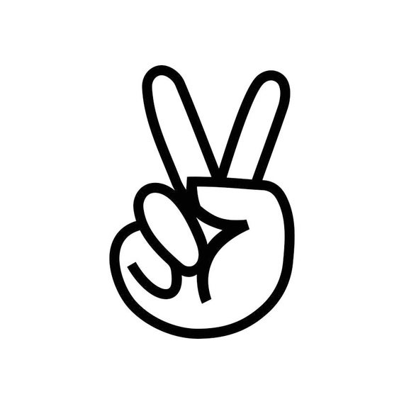 Peace hand Graphics SVG Dxf EPS Png Cdr Ai Pdf Vector Art