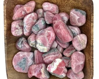 Rhodochrosite Tumbled Large Premium - Tumbled Rhodochrosite - Heart Chakra - 4th Chakra - Love - Self Love - Energy Healing