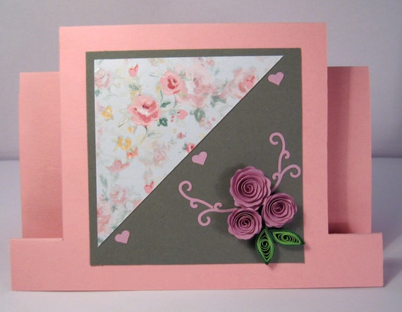 handmade quilling birthday card quilled flowers design