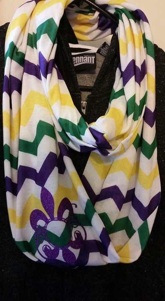 mardi gras scarf