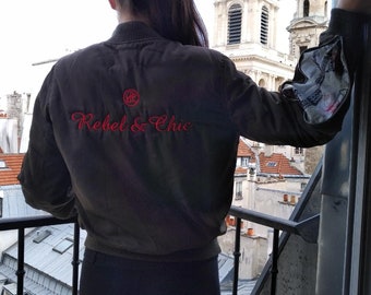 Rebel Chic embroidered woman bombers