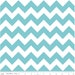 Riley Blake Chevron - Aqua Chevron - Turquoise Blue Chevron Fabric - 1 Yard
