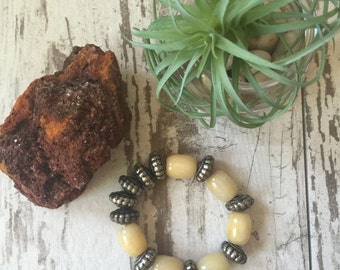 Canary Yellow Silver Bracelet