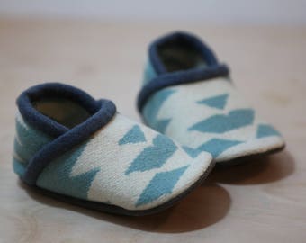 Baby Shoes Made From Pendleton® Wool - Moccasins - Baby Booties - Toddler Shoes - Wool Slippers